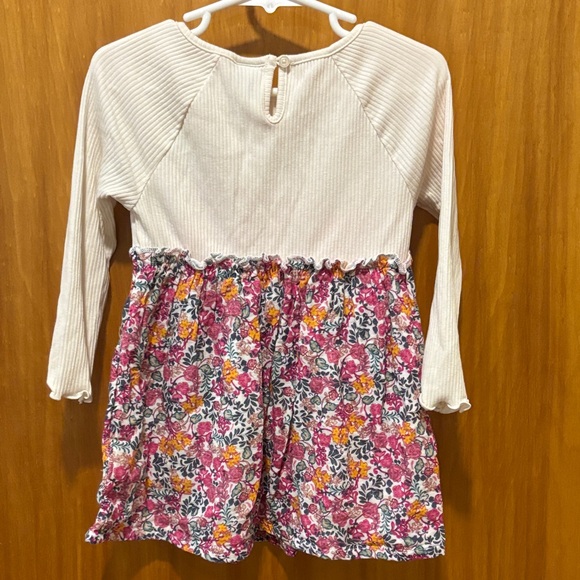 Old Navy Cream Ribbed Toddler Dress - Picture 3 of 3